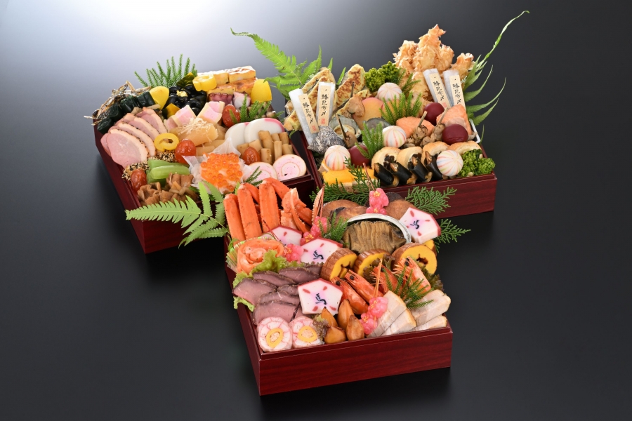 和のおせち三段重