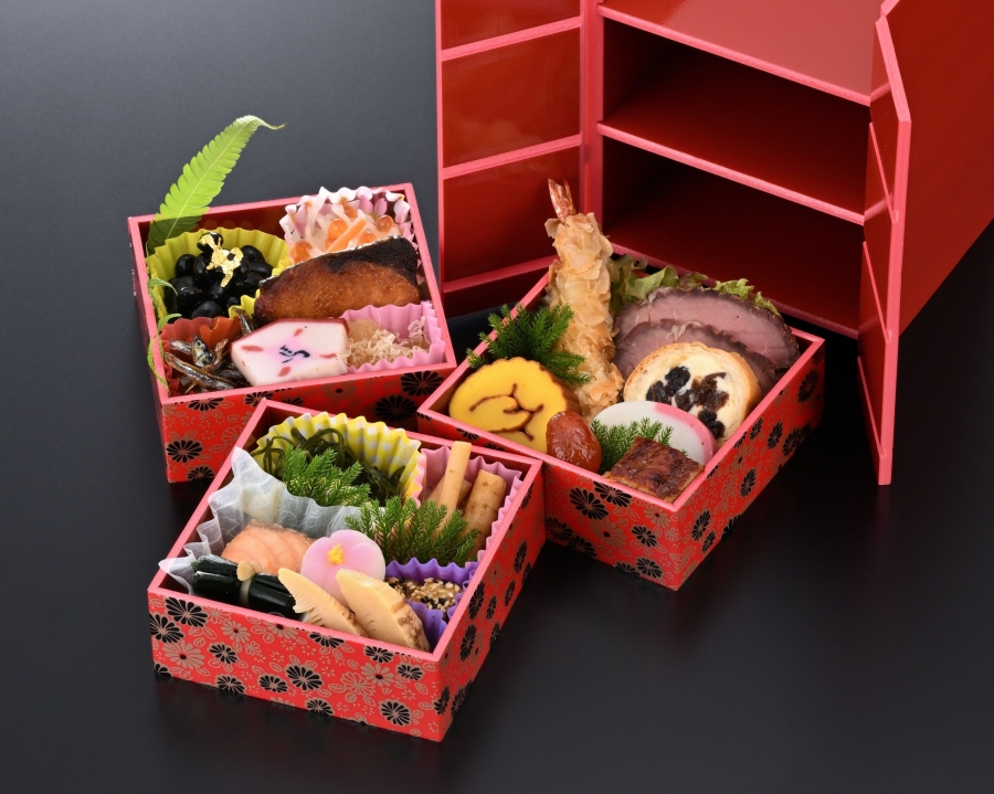 かどや名物　一人用ミニ三段重